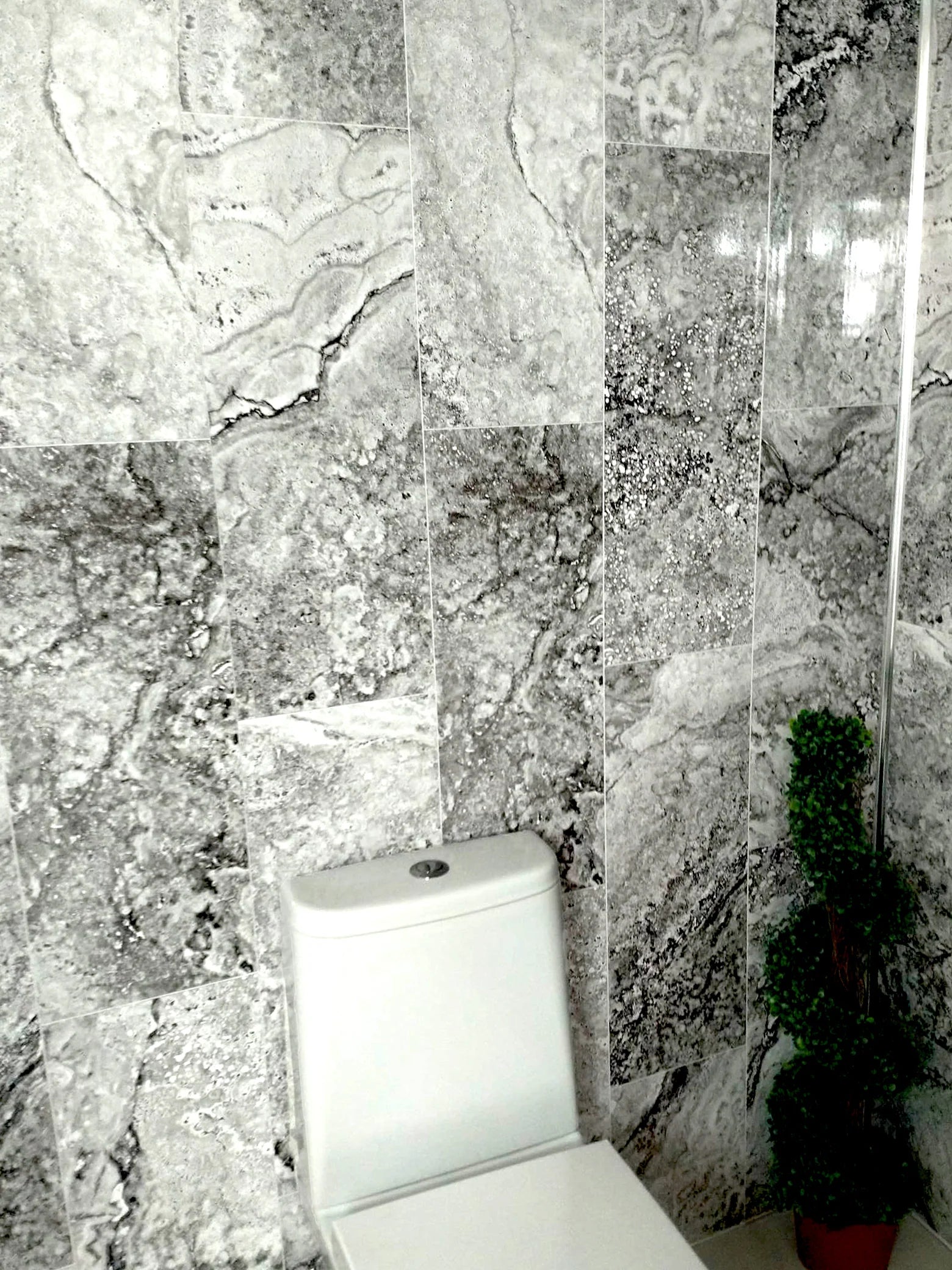 Sample of Florence Marble 8mm Bathroom Cladding PVC Wall Panels