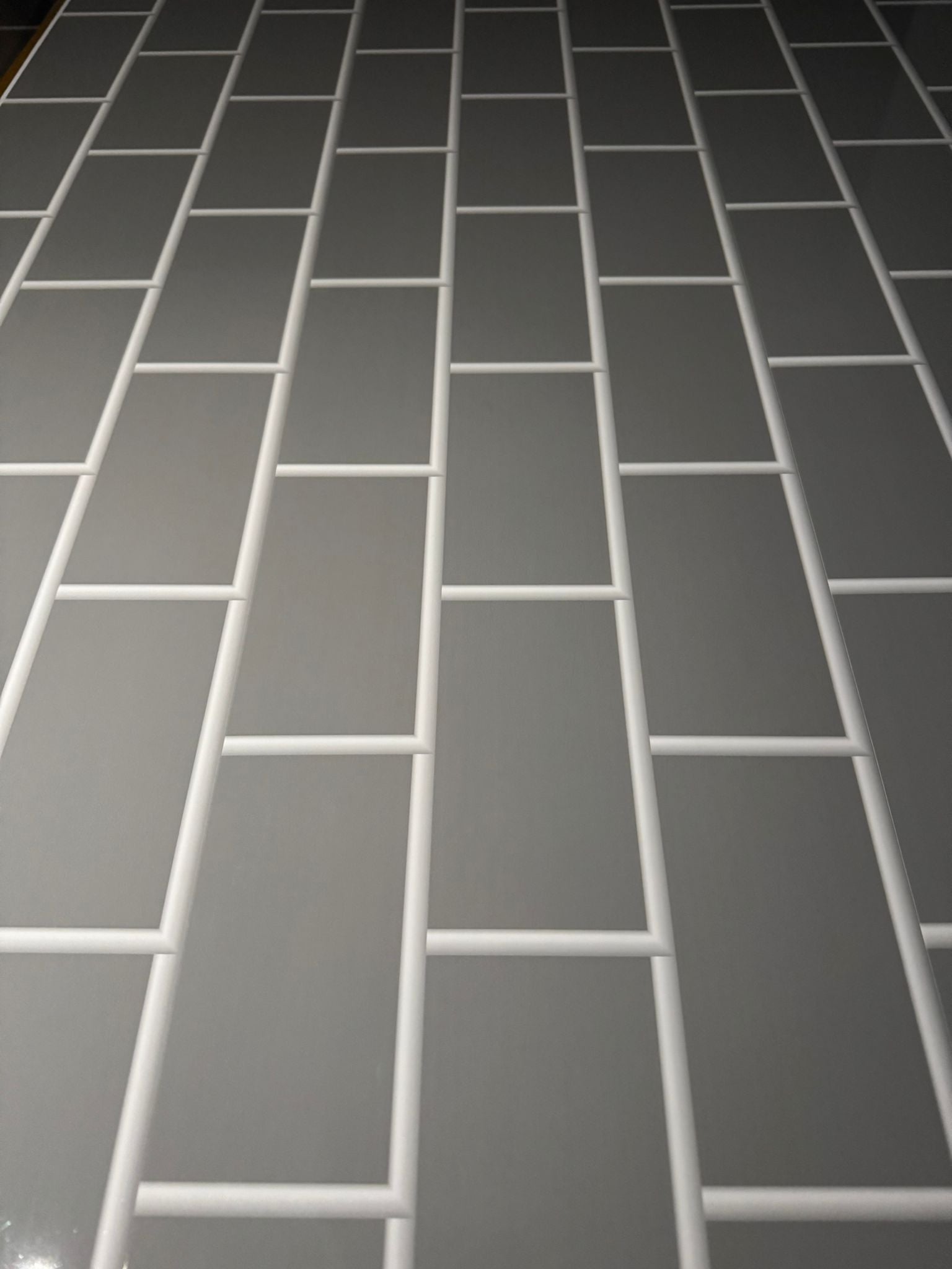 GREY BRICK SMALL TILE FORMAT 5mm BATHROOM WALL PANELS PANELS