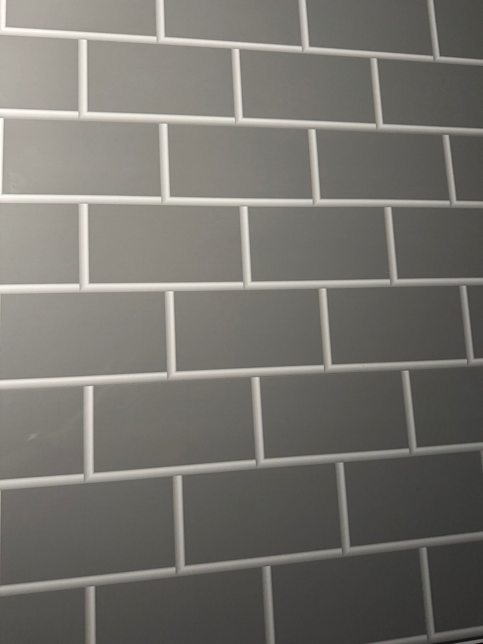 GREY BRICK SMALL TILE FORMAT 5mm BATHROOM WALL PANELS PANELS