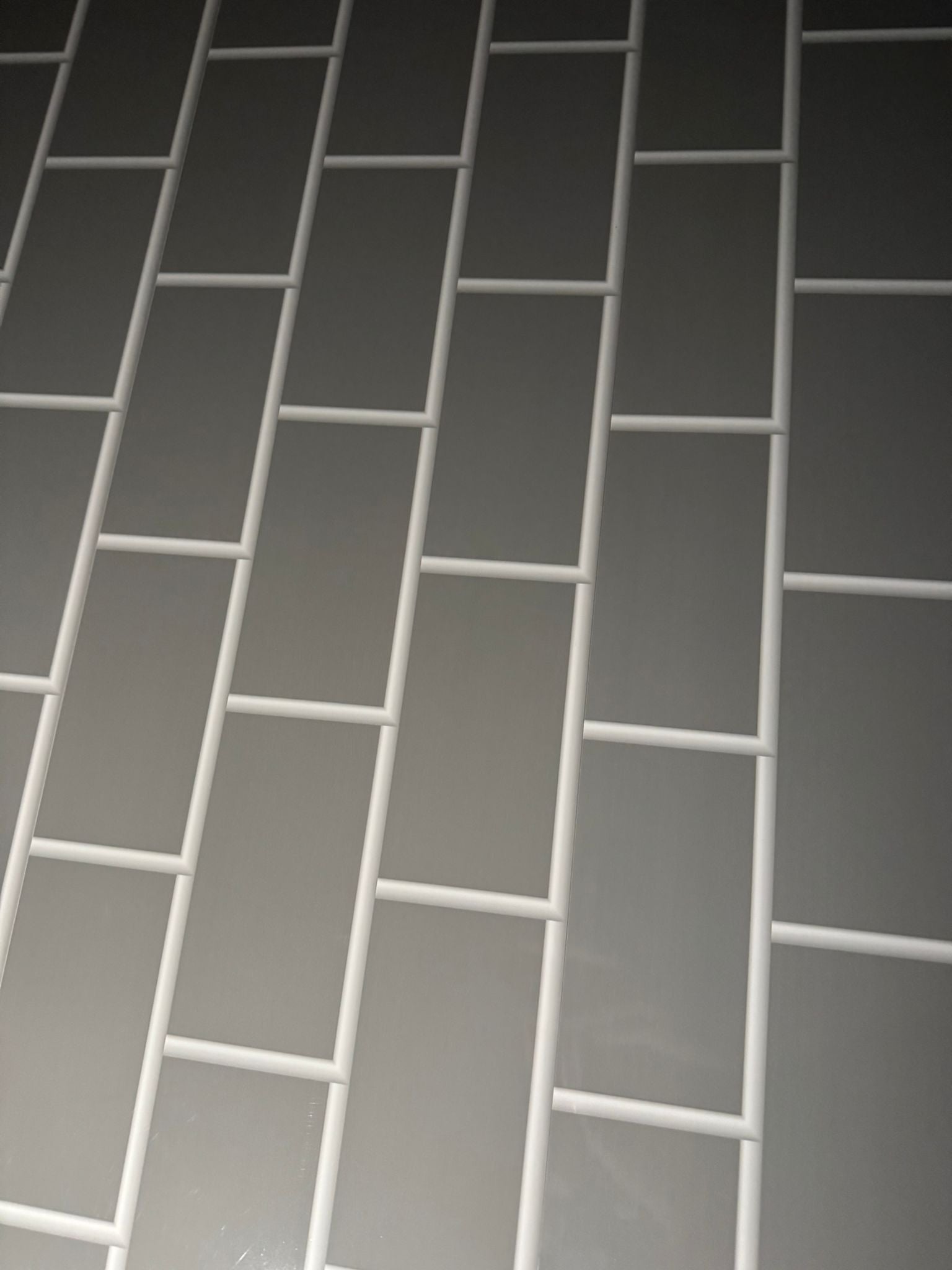 GREY BRICK SMALL TILE FORMAT 5mm BATHROOM WALL PANELS PANELS