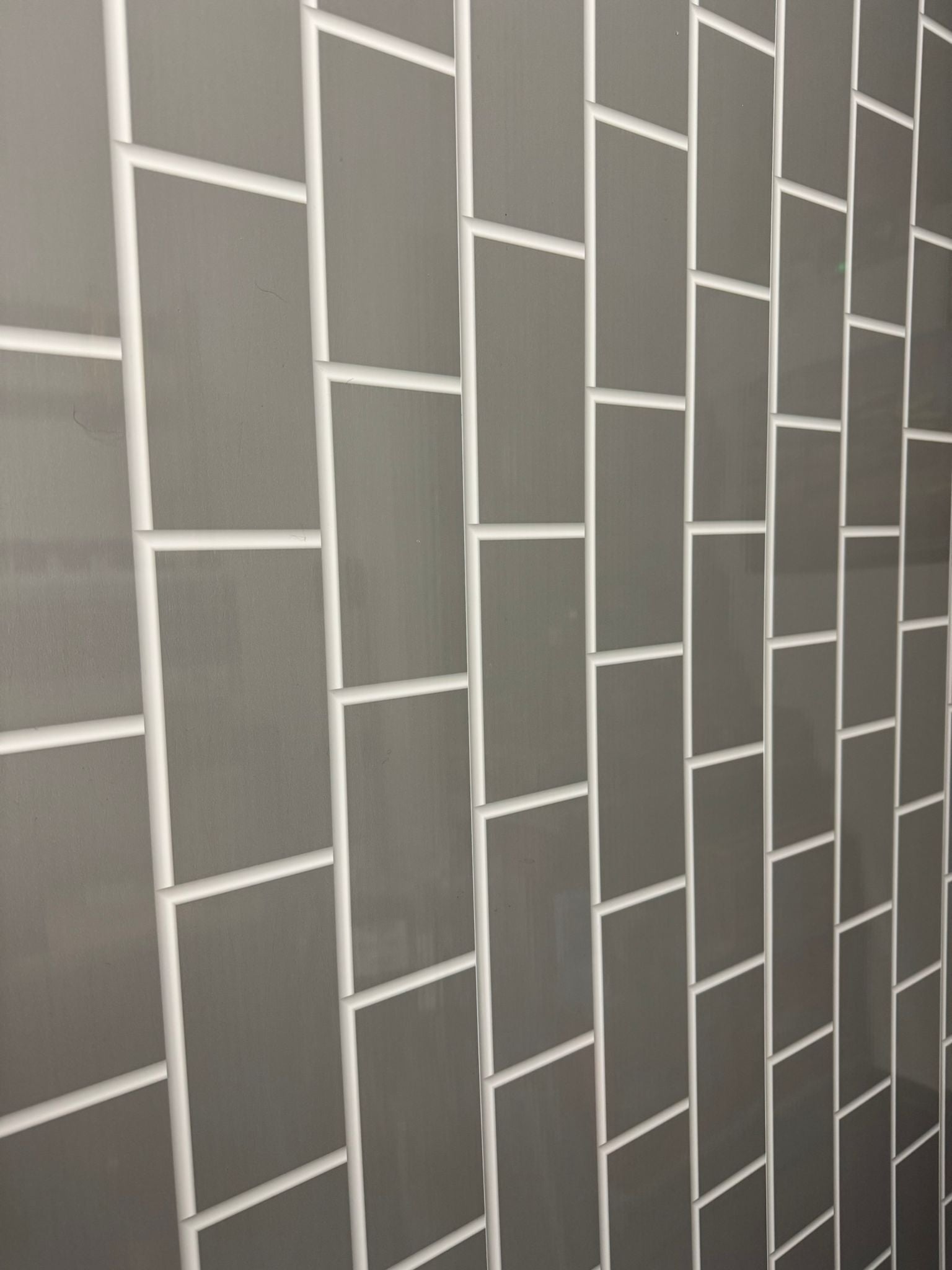 GREY BRICK SMALL TILE FORMAT 5mm BATHROOM WALL PANELS PANELS