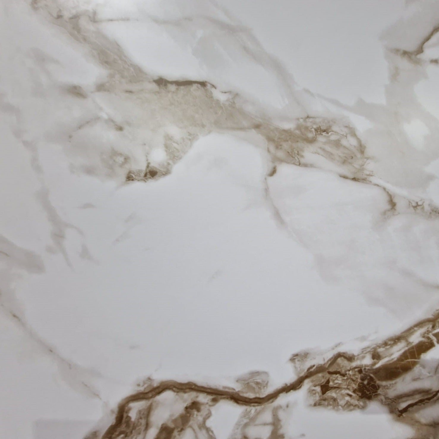 MILLIE-MOO’s GOLD VEINED WHITE MARBLE 10mm SHOWER WALL PANELS – BATHROOM PVC SPLASH BOARDS